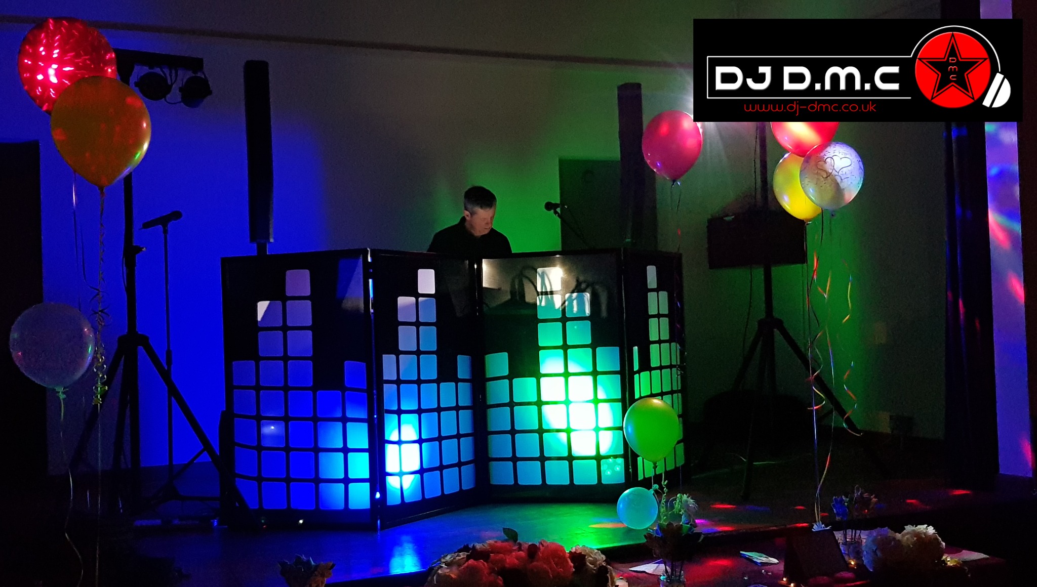 View from the DJ booth during an event